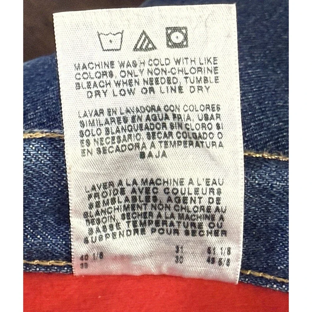 Wrangler Jeans Mens‎ 38x30 Blue Jean Fleece Lined Medium Wash Utility Work Pants